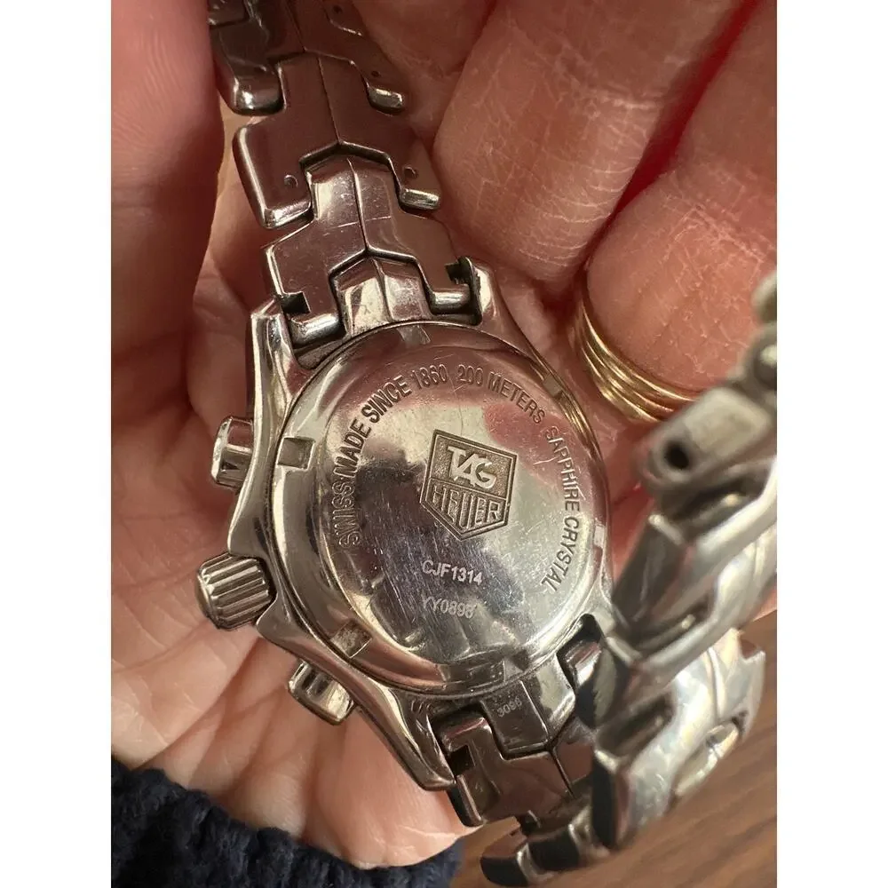 TAG Heuer Ladies Stainless Steel Diamond Chronograph Quartz Watch CFJ1314
